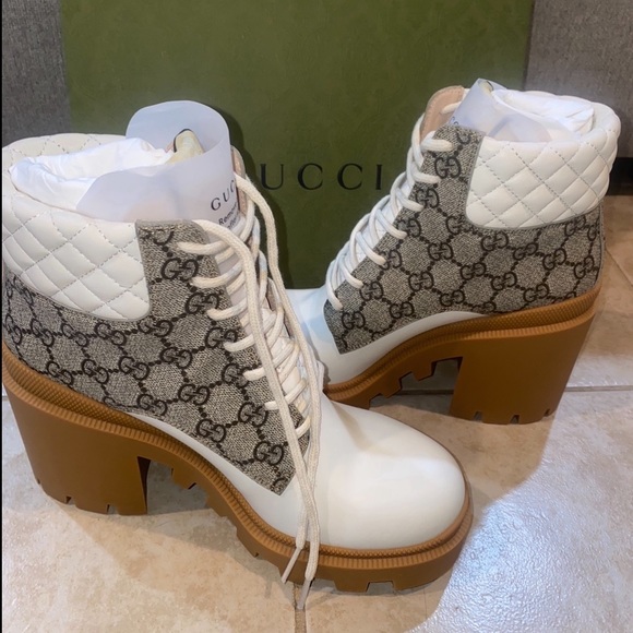 Authentic Gucci Womens GG Ankle Boot Size 39 - Picture 7 of 12